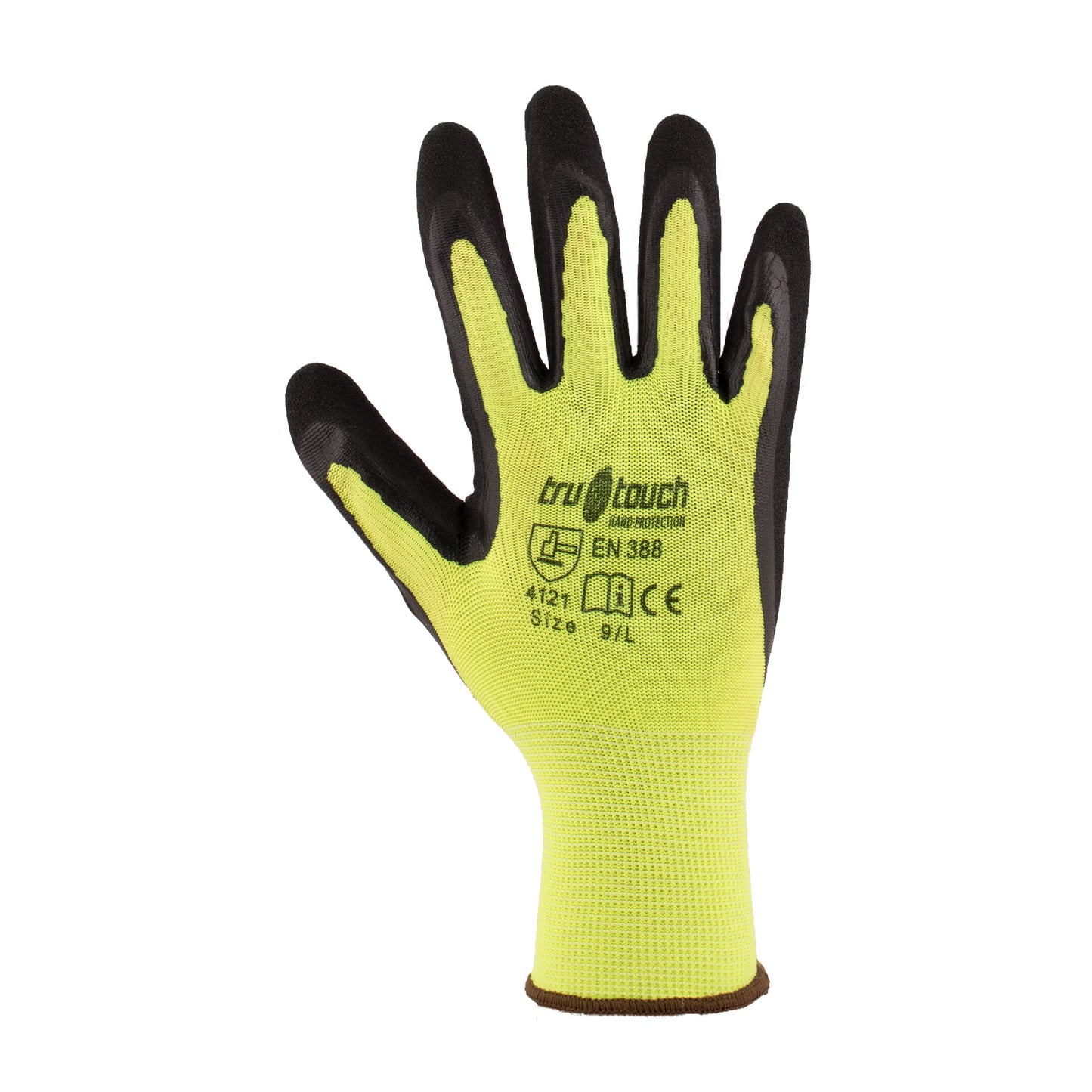 Tru Touch Hi Viz Sandy Nitrile Gloves (12 Gloves)