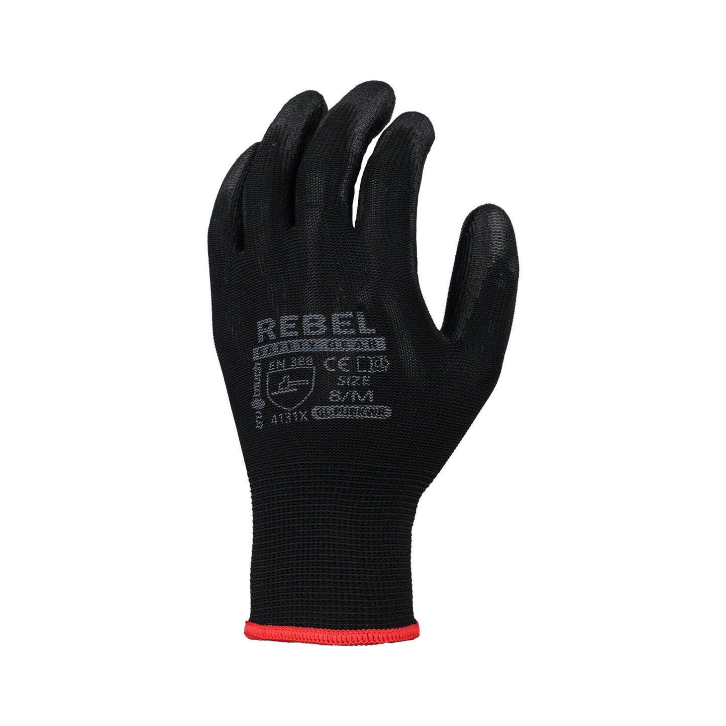 Black PU Coated General Handling Gloves (12 Gloves)